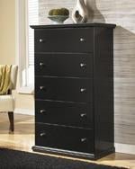Maribel Black Chest of Drawers - Gate FurnitureChest