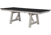 Maribelle Chalk - Gray Extendable Dining Room Set - Gate FurnitureDining Room Set