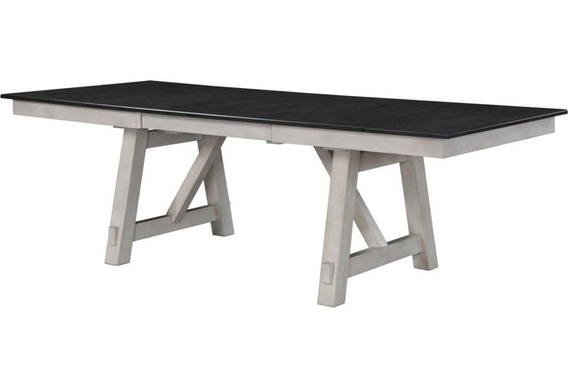 Maribelle Chalk - Gray Extendable Dining Room Set - Gate FurnitureDining Room Set