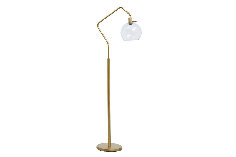 Marilee Antique Brass Finish Floor Lamp - Gate FurnitureFloor Lamps