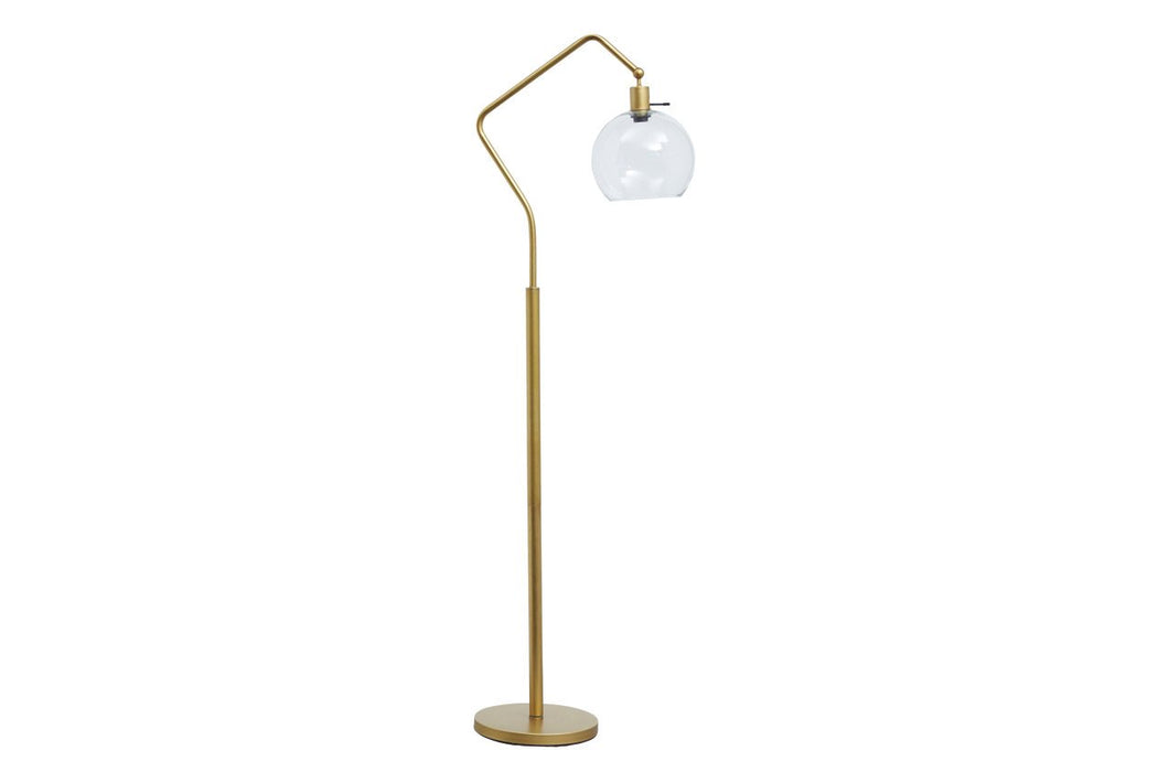 Marilee Antique Brass Finish Floor Lamp - L207151 - Gate Furniture