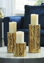 Marisa Gold Finish Candle Holder (Set of 2) - Gate FurnitureOther Products