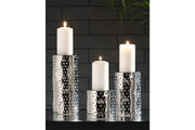 Marisa Silver Finish Candle Holder (Set of 3) - Gate FurnitureOther Products