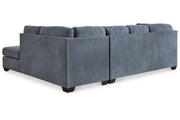 Marleton Denim 2 - Piece Sleeper Sectional with Chaise - Gate FurnitureSleeper Sectional