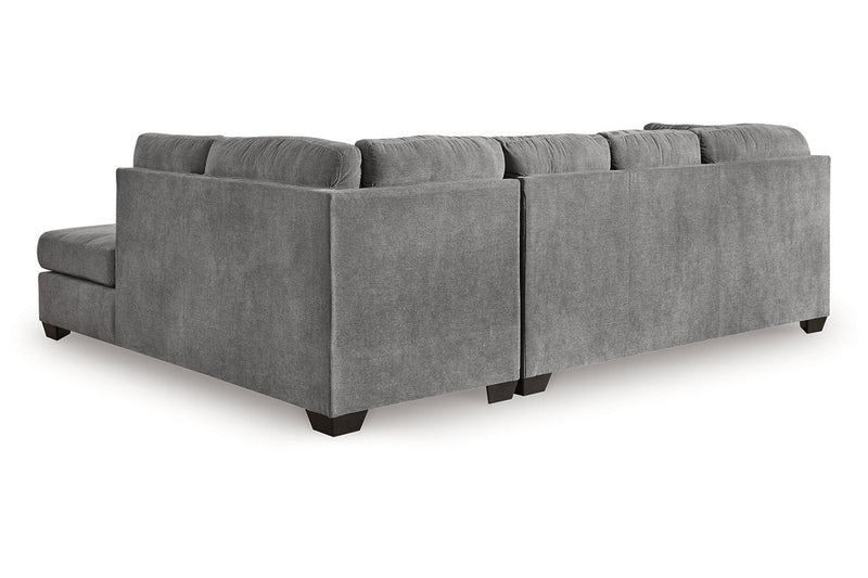 Marleton Gray 2 - Piece Sleeper Sectional with Chaise - Gate FurnitureSleeper Sectional