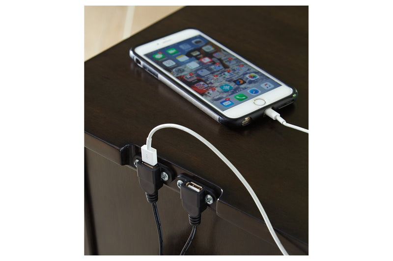 Marnville Dark Brown Accent Table - Gate FurnitureTable