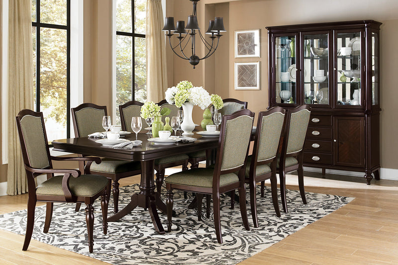 Marston Dark Cherry Extendable Dining Set - Gate FurnitureDining Room Set
