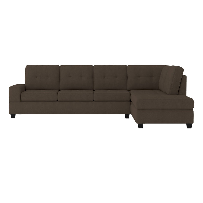 Maston Chocolate Reversible Sectional - Gate FurnitureSectional