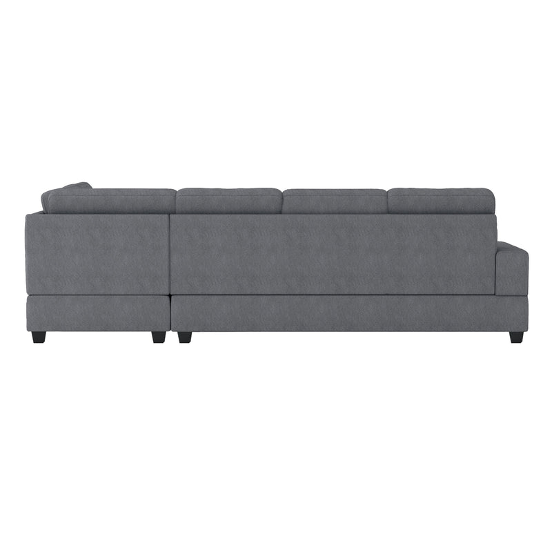 Maston Dark Gray Reversible Sectional - Gate FurnitureSectional