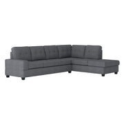 Maston Dark Gray Reversible Sectional - Gate FurnitureSectional