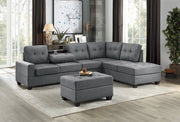 Maston Dark Gray Reversible Sectional - Gate FurnitureSectional