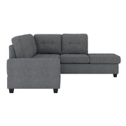 Maston Dark Gray Reversible Sectional - Gate FurnitureSectional