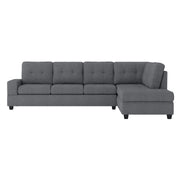 Maston Dark Gray Reversible Sectional - Gate FurnitureSectional
