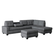 Maston Dark Gray Reversible Sectional - Gate FurnitureSectional