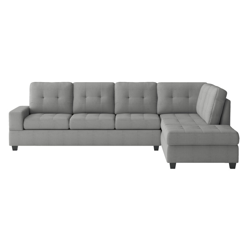Maston Light Gray Reversible Sectional - Gate FurnitureSectional