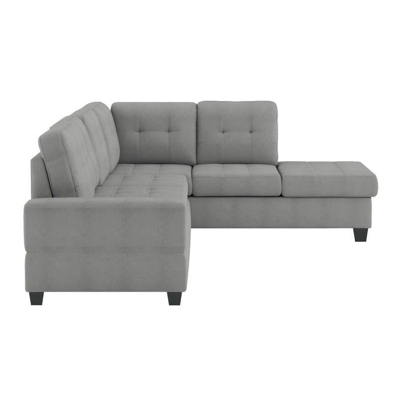 Maston Light Gray Reversible Sectional - Gate FurnitureSectional
