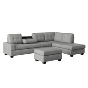 Maston Light Gray Reversible Sectional - Gate FurnitureSectional