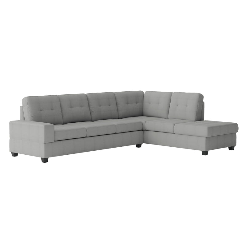 Maston Light Gray Reversible Sectional - Gate FurnitureSectional