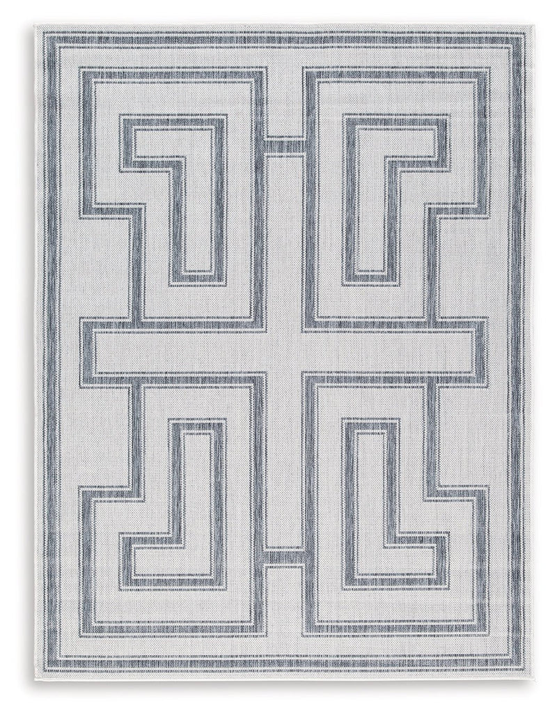 Matinwood Ivory/Charcoal 5' x 7' Rug - R900032