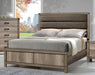 Matteo Light Brown King Panel Bed - Gate Furniture