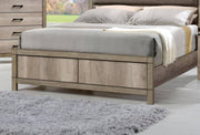 Matteo Light Brown Queen Panel Bed - Gate FurnitureQueen Bed