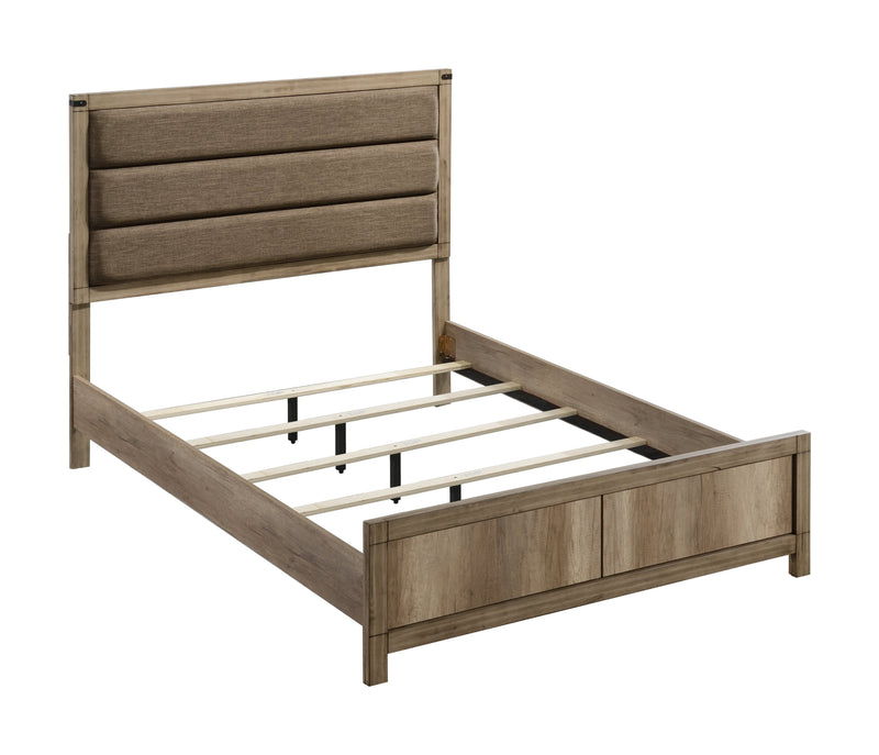 Matteo Melamine Full Upholstered Panel Bed - Gate FurnitureFull Bed