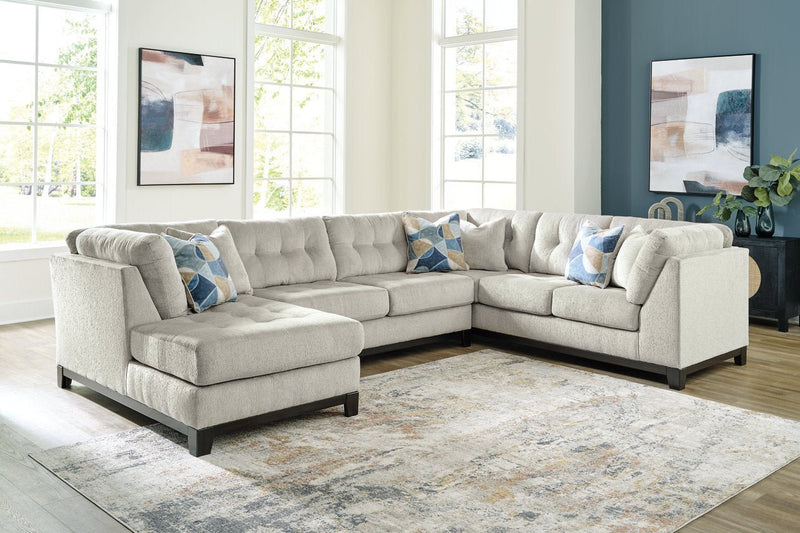 Maxon Place Stone 3 - Piece Sectional with Chaise - Gate FurnitureSectional