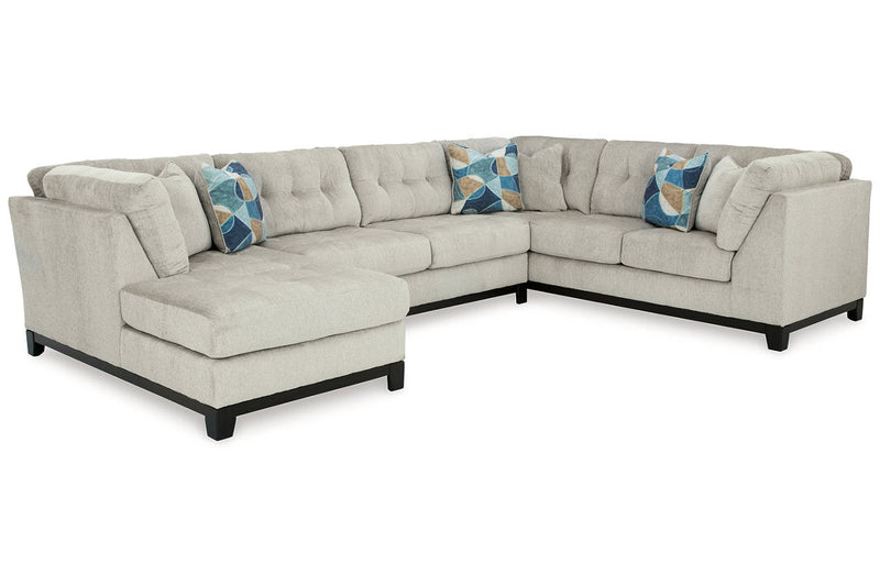 Maxon Place Stone 3 - Piece Sectional with Chaise - Gate FurnitureSectional