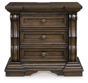 Maylee Dark Brown Nightstand - B947-93