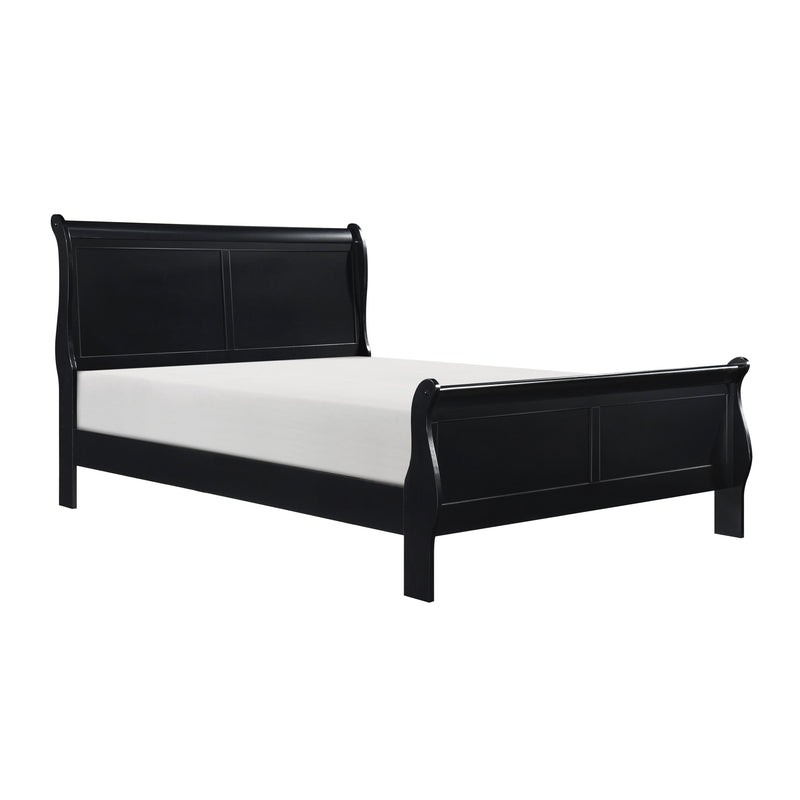 Mayville Black Sleigh Bedroom Set - Gate FurnitureBedroom Set