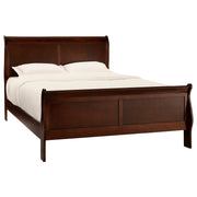 Mayville Brown Cherry Sleigh Bedroom Set - Gate FurnitureBedroom Set