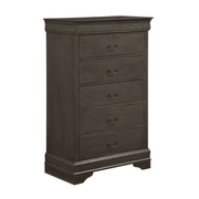Mayville Stained Gray Sleigh Bedroom Set - Gate FurnitureBedroom Set