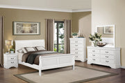Mayville White Sleigh Bedroom Set - Gate FurnitureBedroom Set