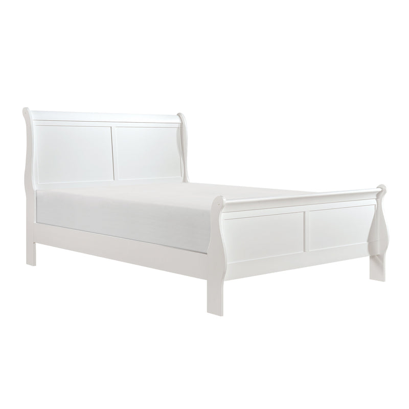 Mayville White Sleigh Bedroom Set - Gate FurnitureBedroom Set