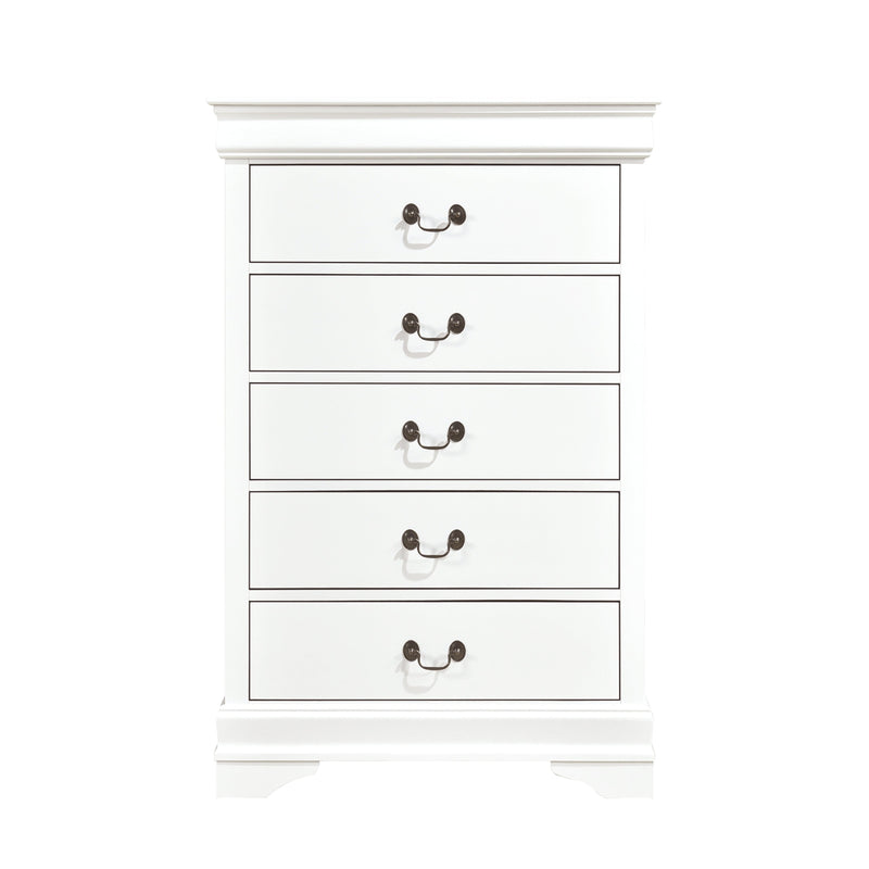 Mayville White Sleigh Bedroom Set - Gate FurnitureBedroom Set