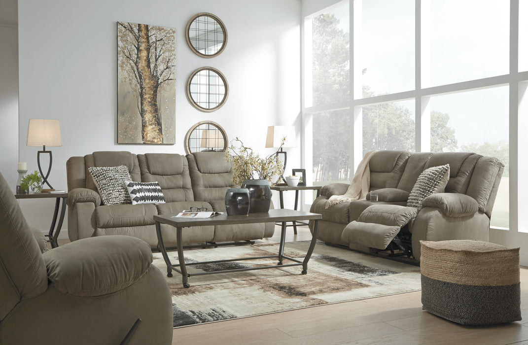 McCade Cobblestone Reclining Living Room Set - Gate Furniture