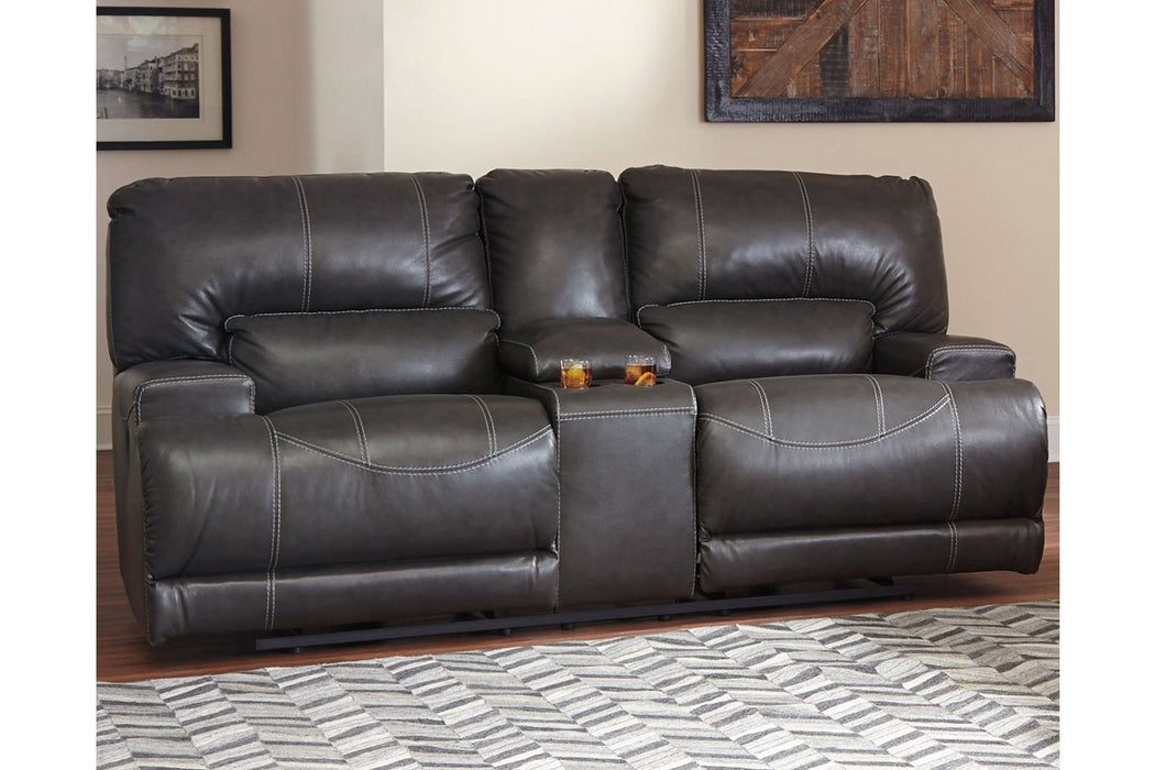 McCaskill Gray Power Reclining Sofa - U6090047 - Gate Furniture