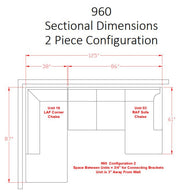 Megginson Storm LAF Sectional - Gate FurnitureSectional