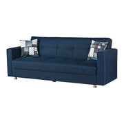 Miami 88 in. Convertible Sleeper Sofa in Blue with Storage - Gate FurnitureSleeper Sofa