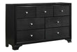 Micah Black Dresser - Gate FurnitureDresser