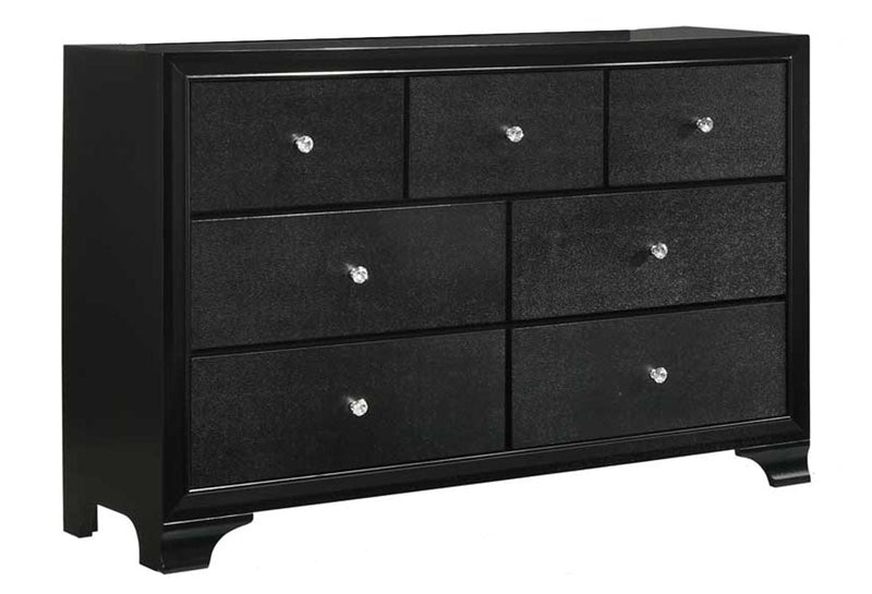 Micah Black LED Panel Bedroom Set - Gate FurnitureBedroom Set
