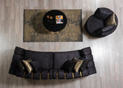 Michelle Black Velvet Chair - MICHELLE BK-CH