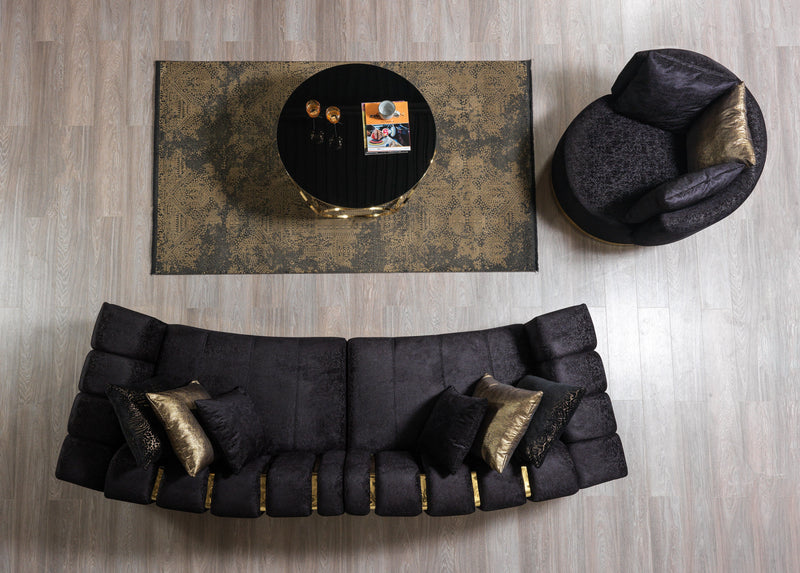 Michelle Black Velvet Chair - MICHELLE BK-CH