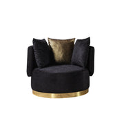 Michelle Black Velvet Chair - MICHELLE BK-CH