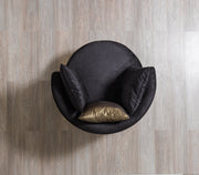 Michelle Black Velvet Chair - MICHELLE BK-CH