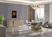 Milena Ivory 7-Piece Dining Set - MILENA DS-7PC