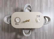 Milena Ivory 7-Piece Dining Set - MILENA DS-7PC