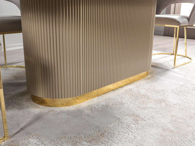 Milena Ivory 7-Piece Dining Set - MILENA DS-7PC