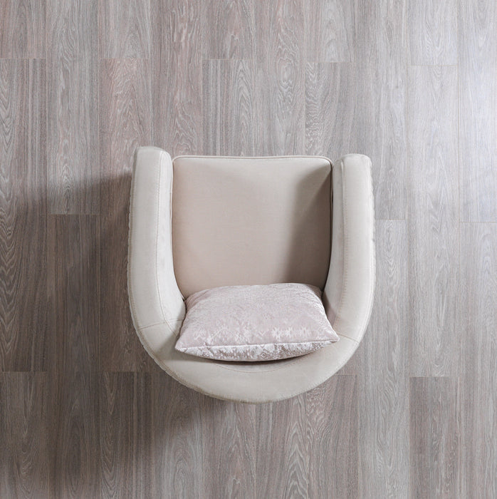 Milena Ivory Velvet Chair - MILENAIV-CH