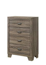 Mille Brownish Gray Upholstered Youth Bedroom Set - Gate FurnitureYouth Bedroom Set